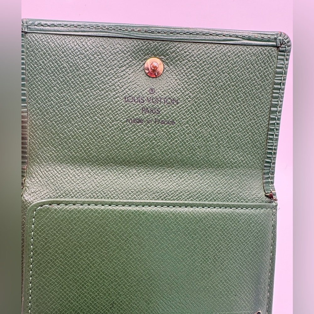 Louis Vuitton Forest Green Epi Leather Wallet - Picture 6 of 10